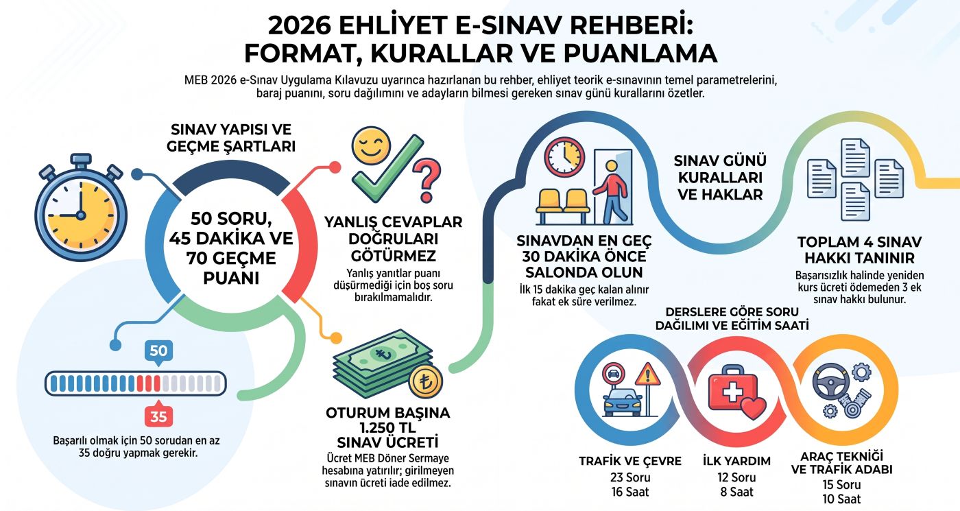 Ehliyet e-sınav 2026 Diyarbakır salon adresleri rehberi