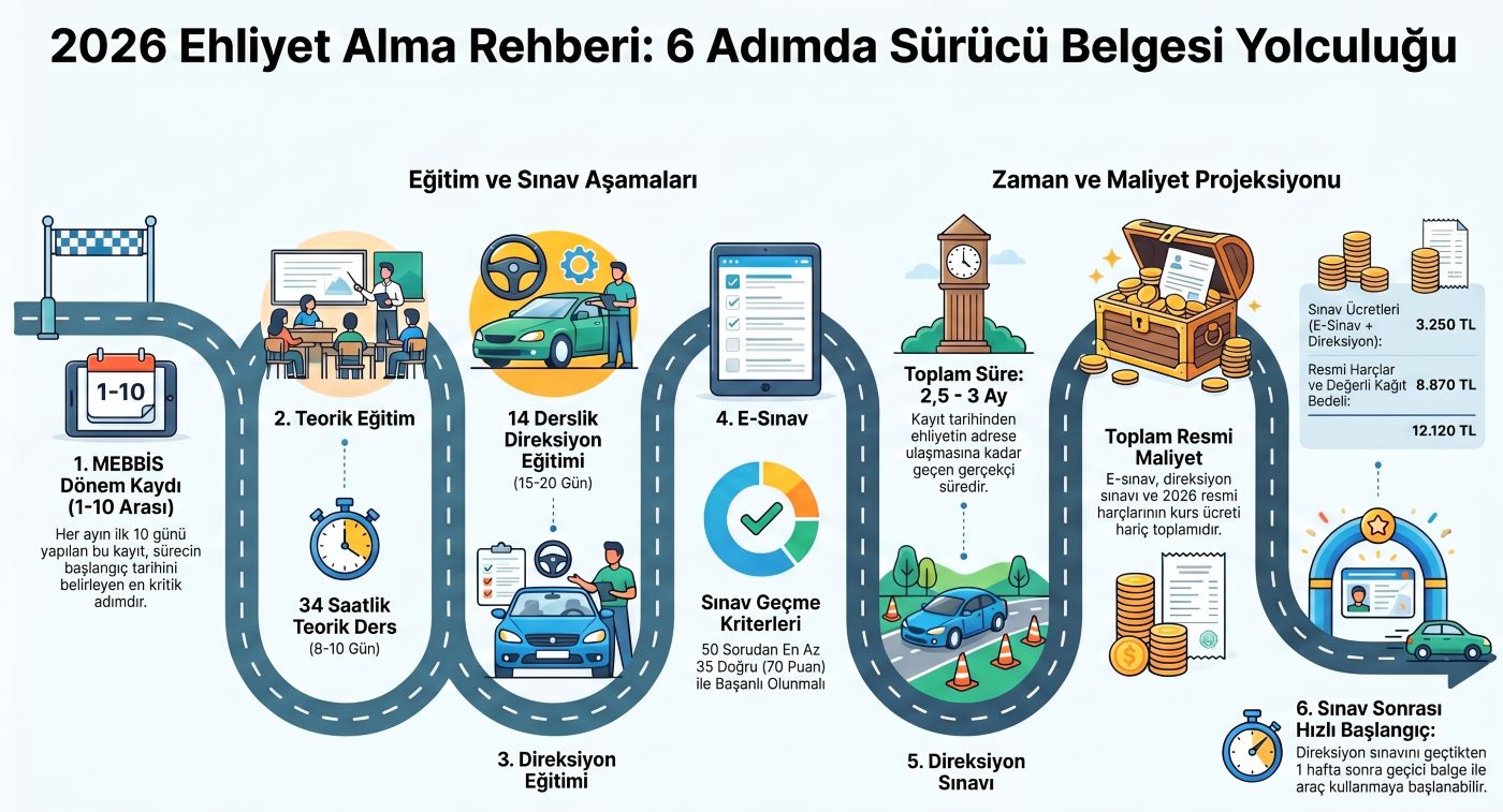 Ehliyet alma süreci - Dikkat Sürücü Kursu Diyarbakır